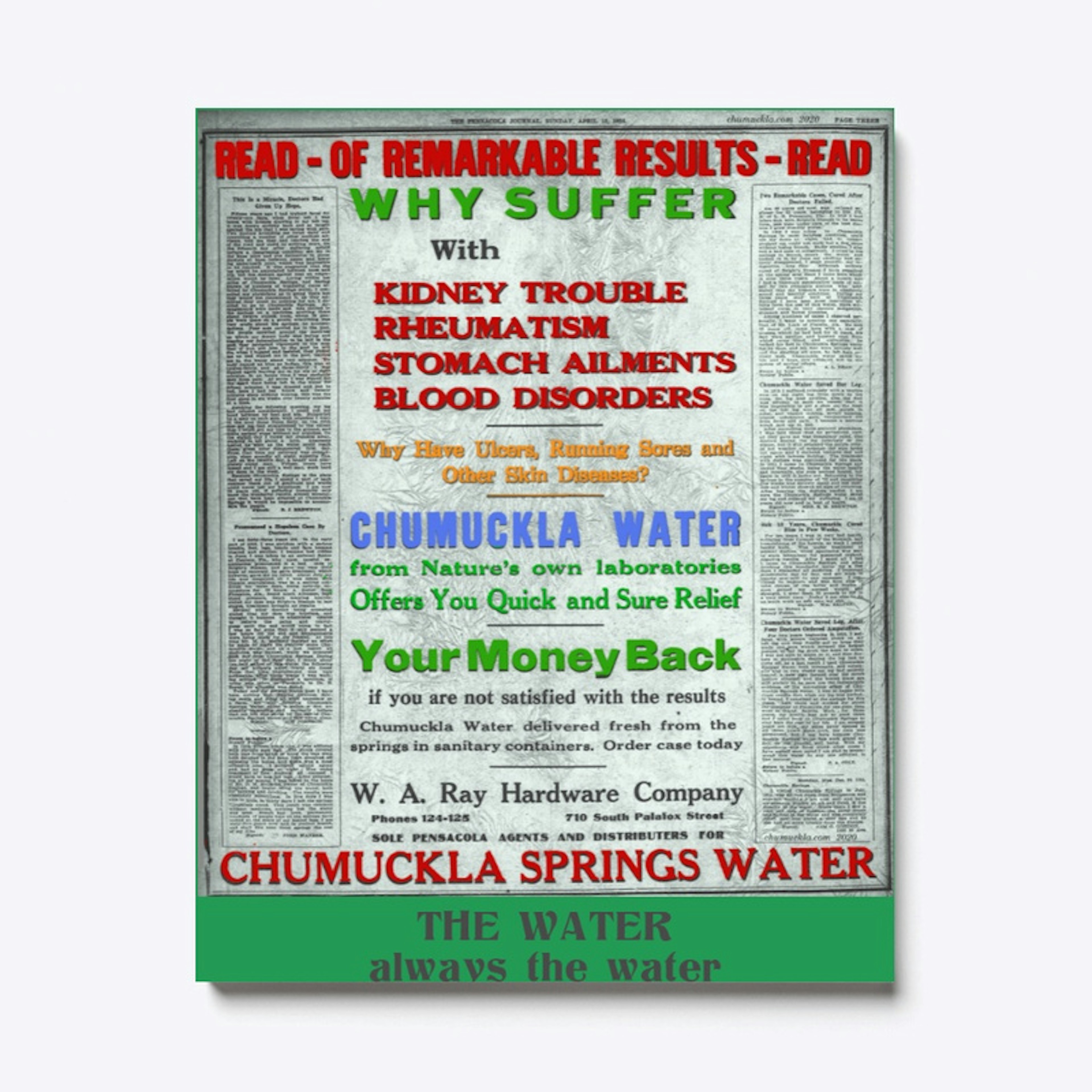 The WHY SUFFER ad of 1924